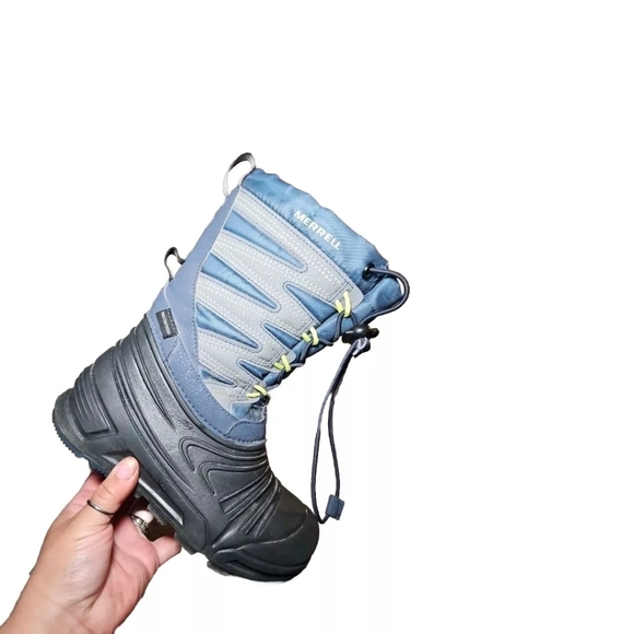 Merrell Kid's Blue Snow Quest Lite 3.0 Waterproof Boot 12 - Picture 7 of 14
